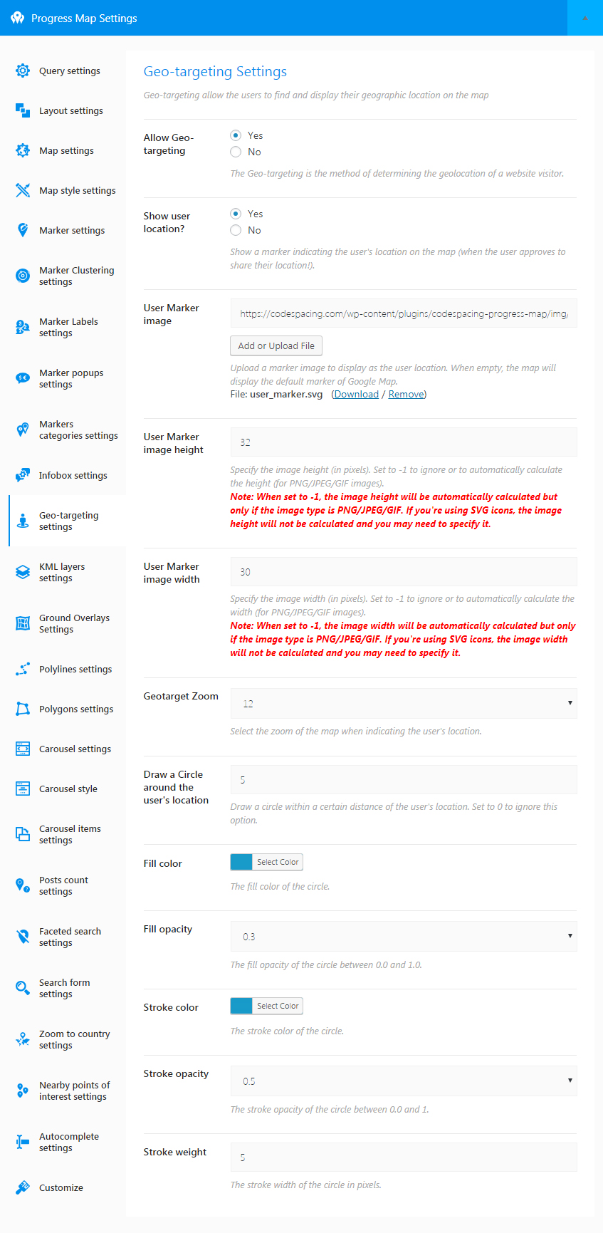 Progress Map WordPress Plugin 12