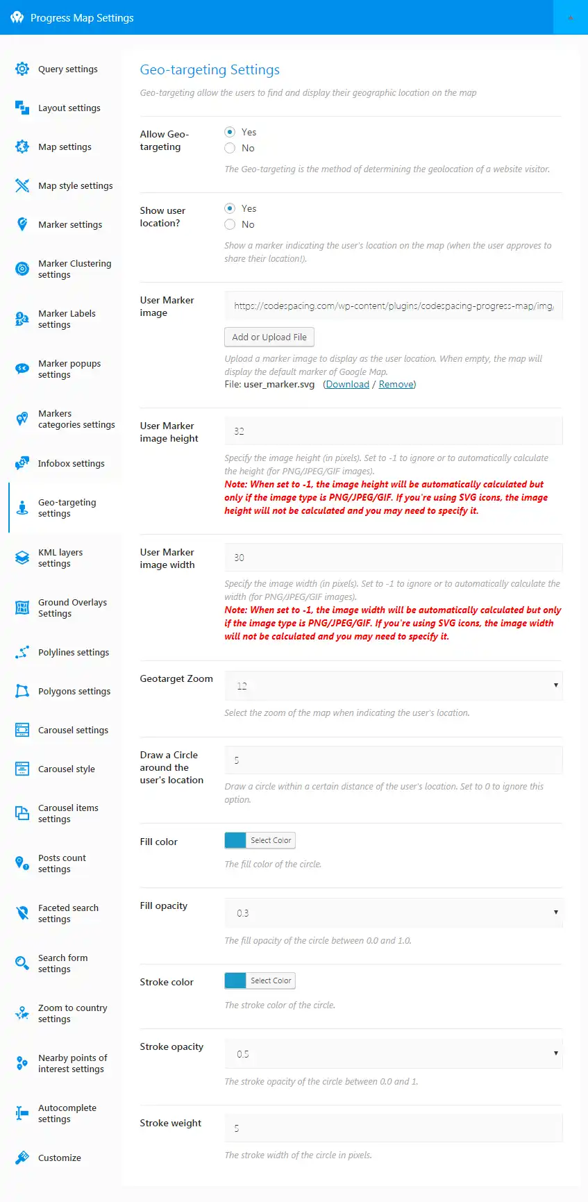 Progress Map WordPress Plugin 12