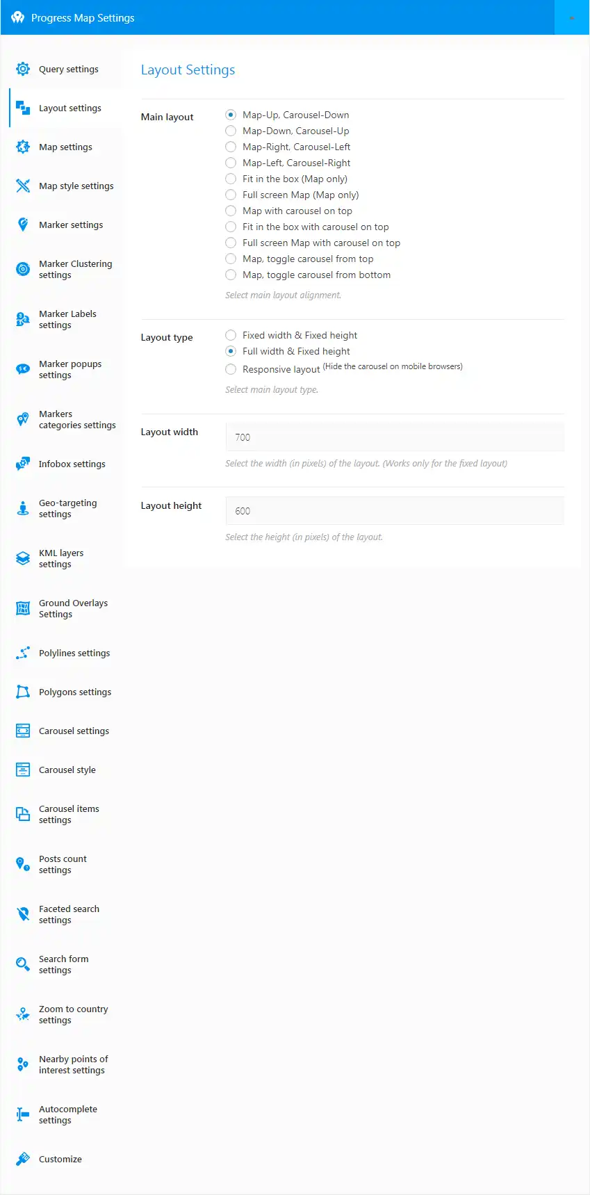 Progress Map WordPress Plugin 14