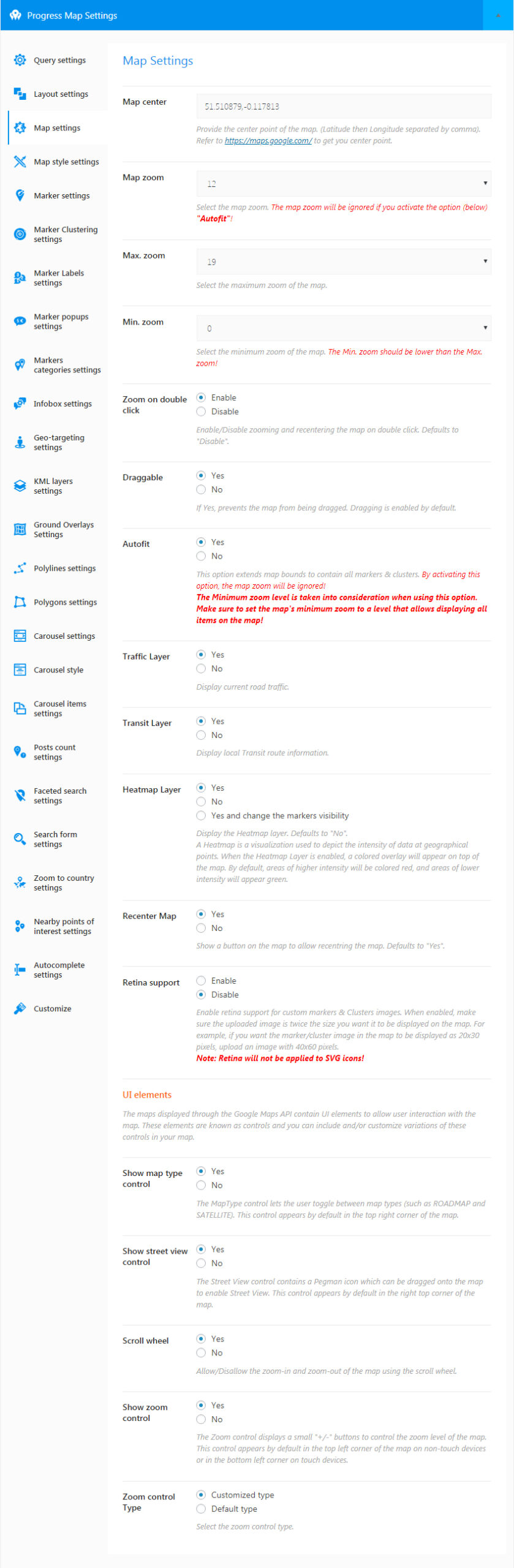 Progress Map WordPress Plugin 15