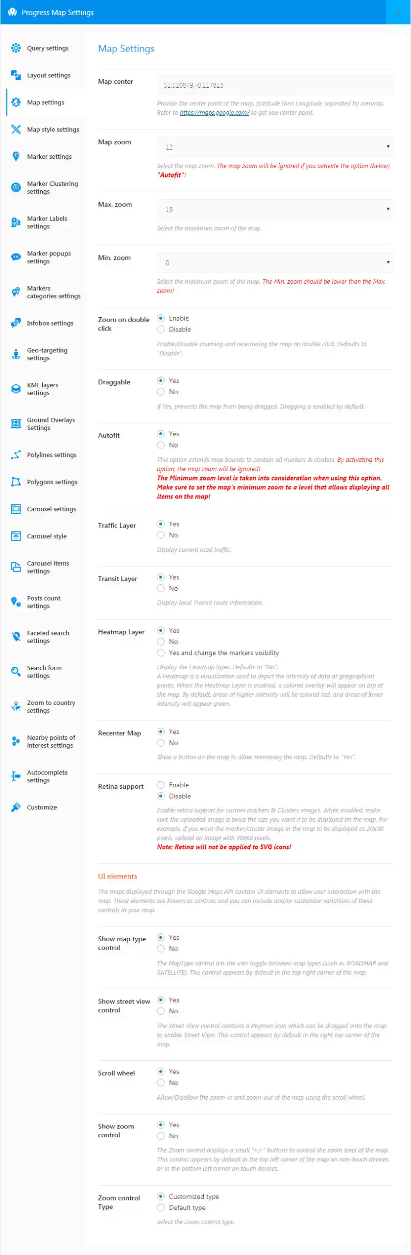 Progress Map WordPress Plugin 15