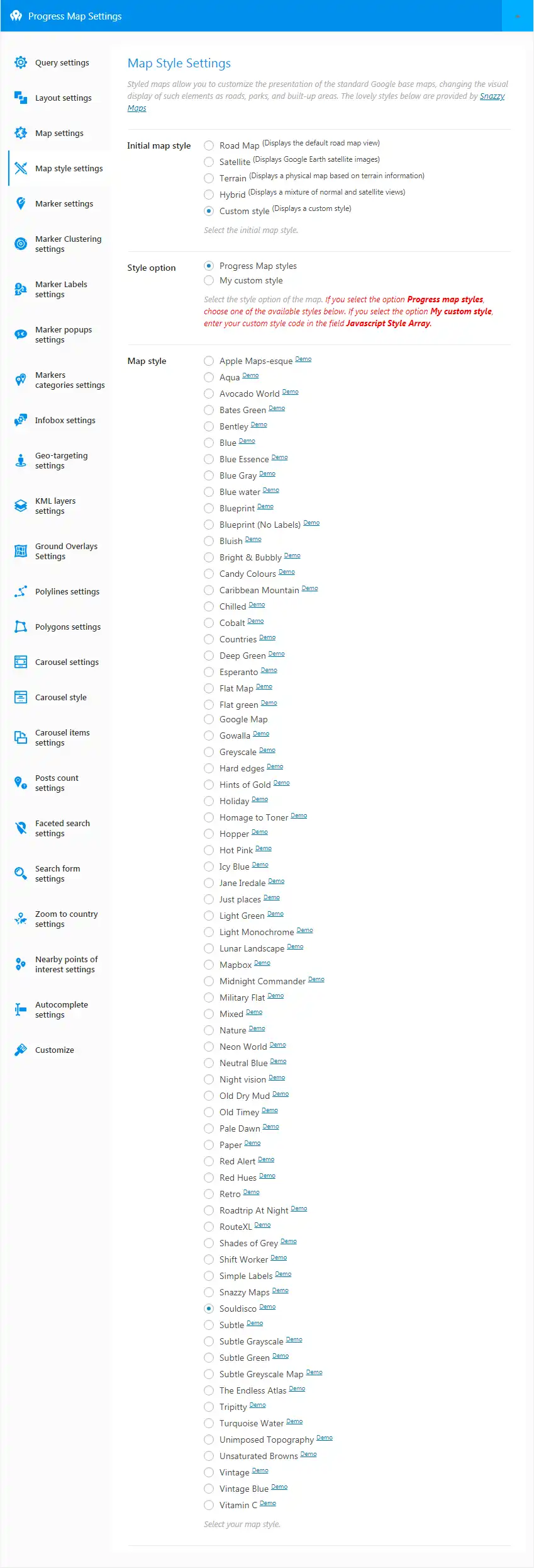 Progress Map WordPress Plugin 16