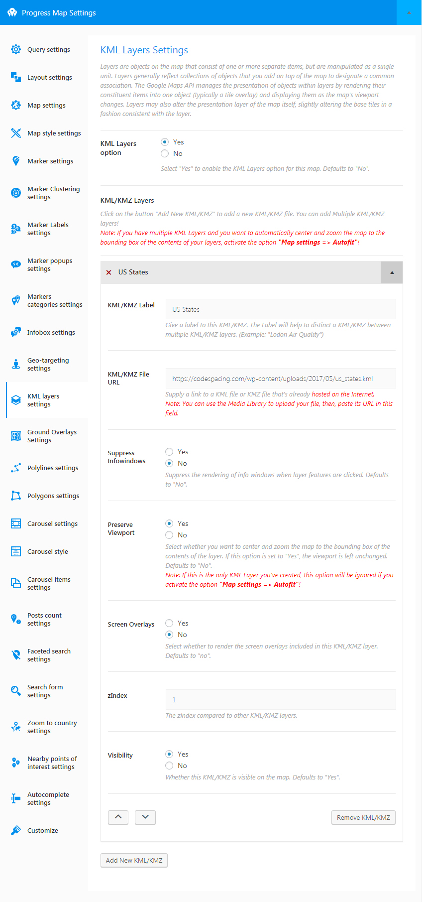 Progress Map WordPress Plugin 2