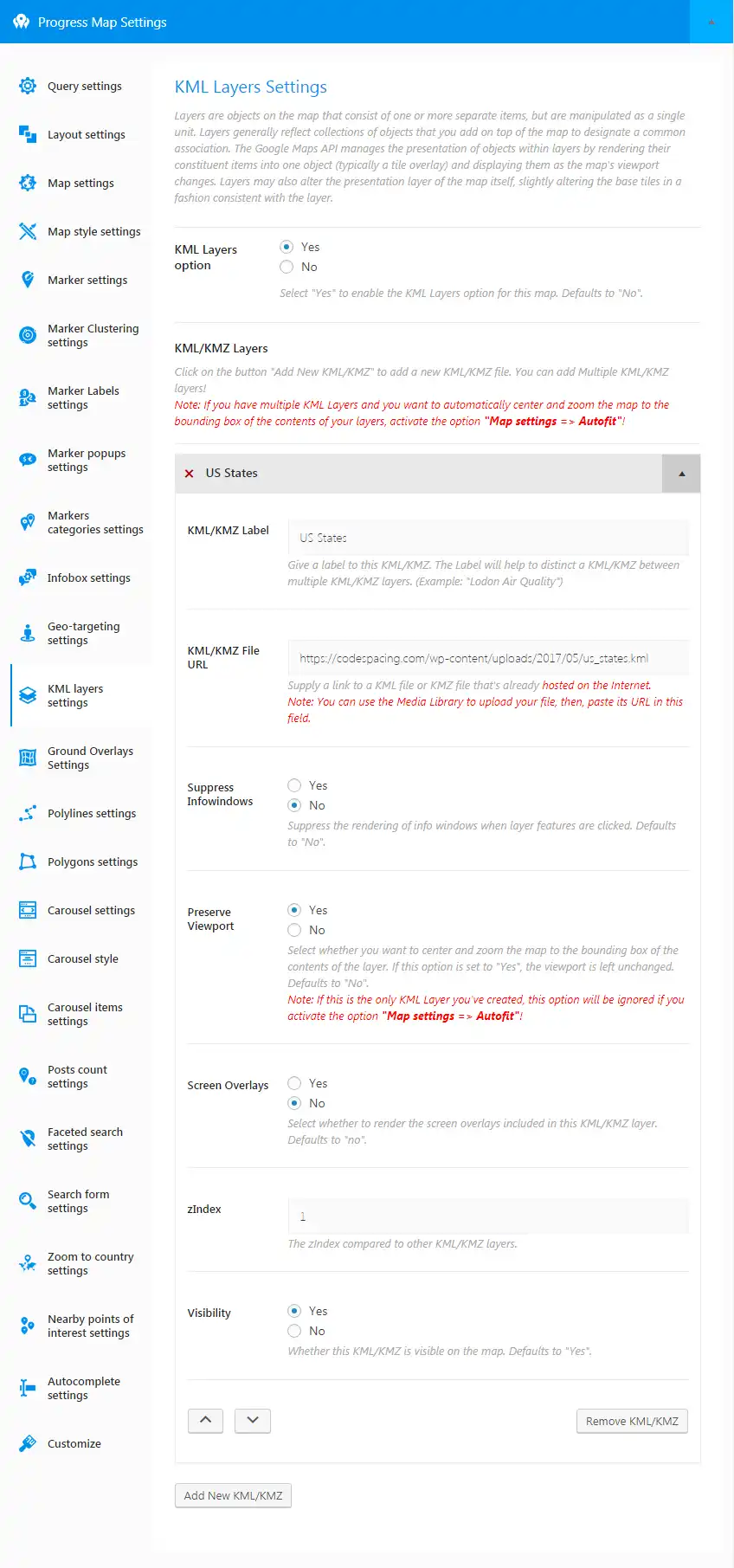 Progress Map WordPress Plugin 2