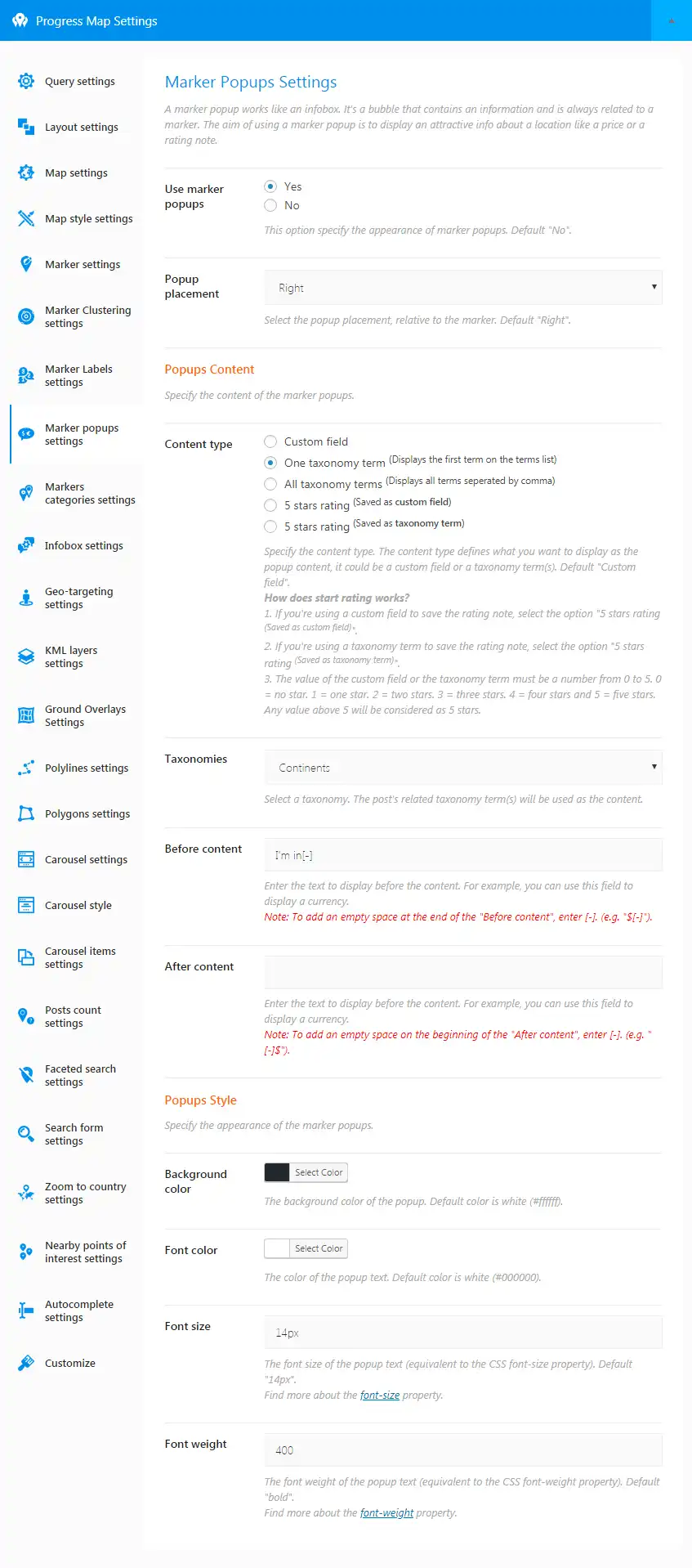 Progress Map WordPress Plugin 20