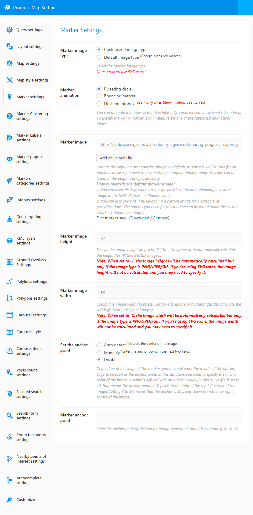Progress Map WordPress Plugin 21