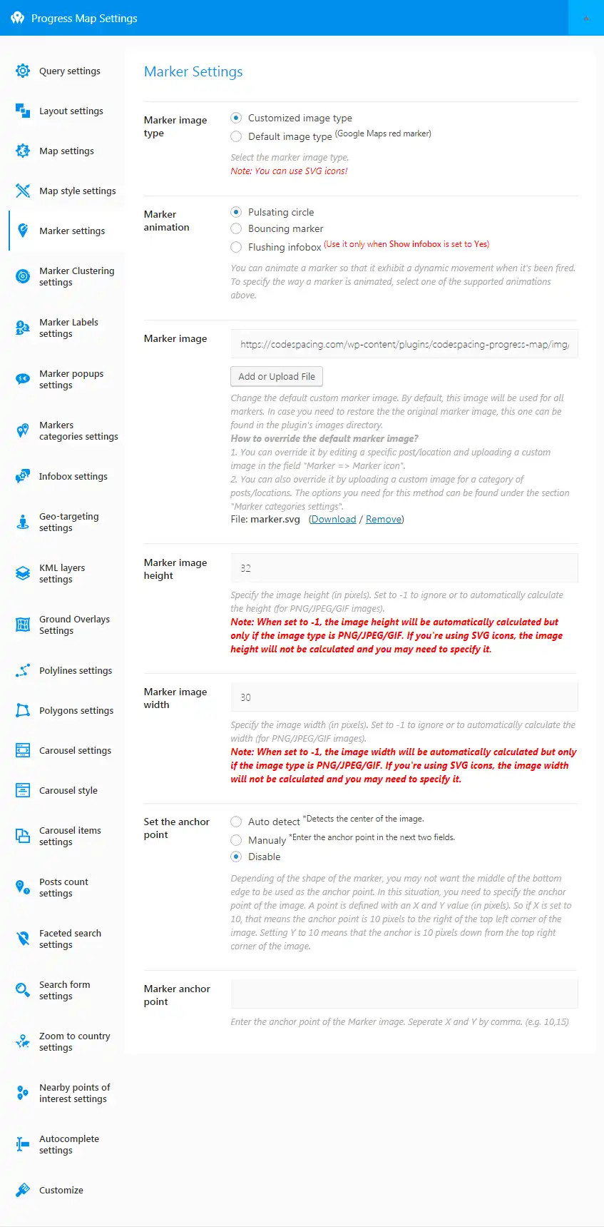 Progress Map WordPress Plugin 21