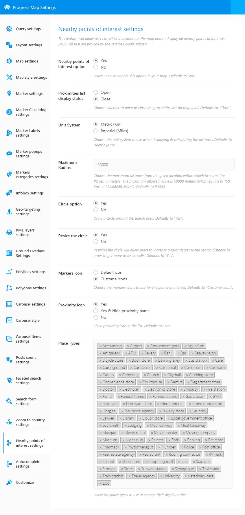 Progress Map WordPress Plugin 22