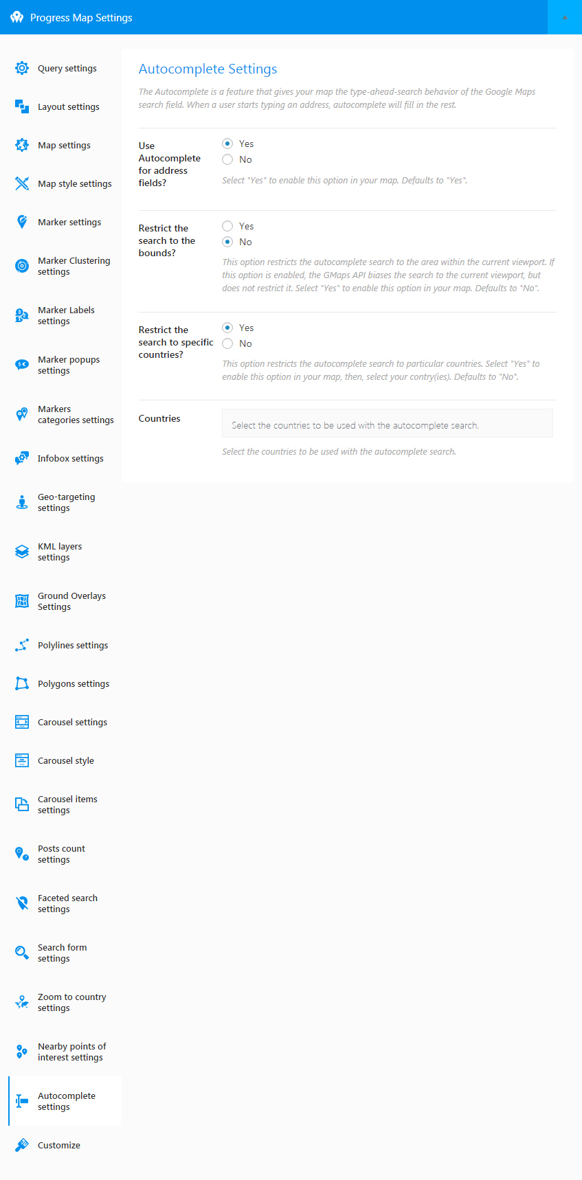 Progress Map WordPress Plugin 6