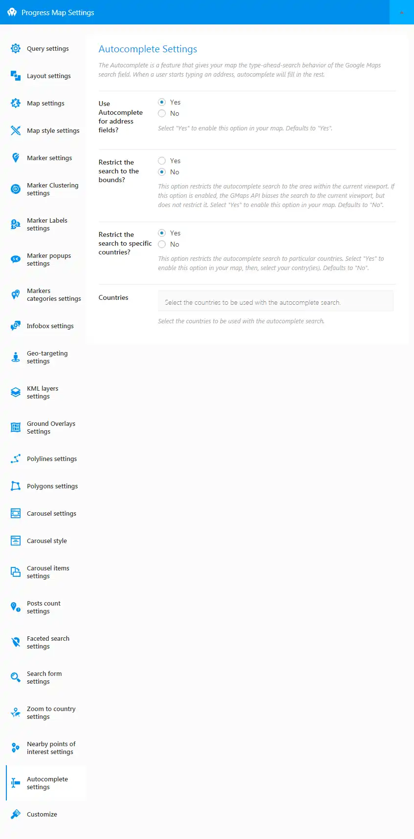 Progress Map WordPress Plugin 6