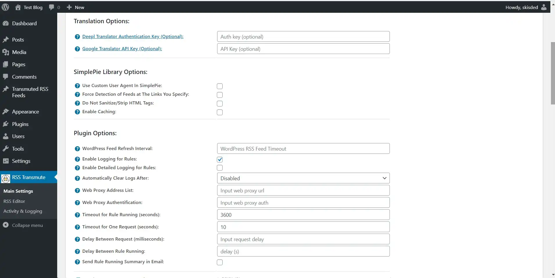 RSS Transmute - Copy, Translate, Spin, Merge RSS Feeds 6