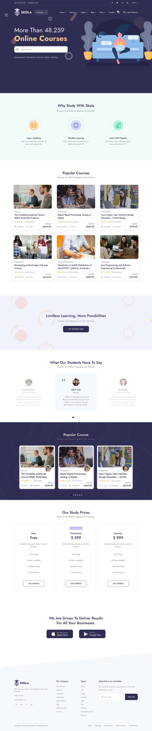 Skola - LMS Online Courses WordPress Theme 3