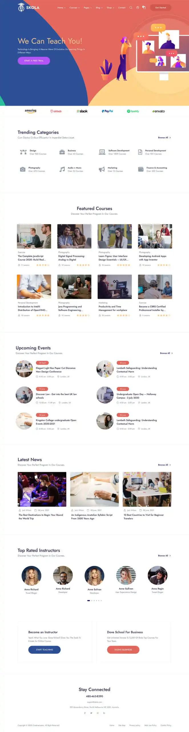 Skola - LMS Online Courses WordPress Theme 4