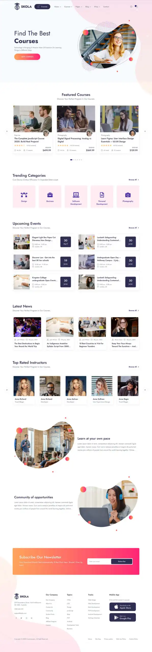Skola - LMS Online Courses WordPress Theme 6