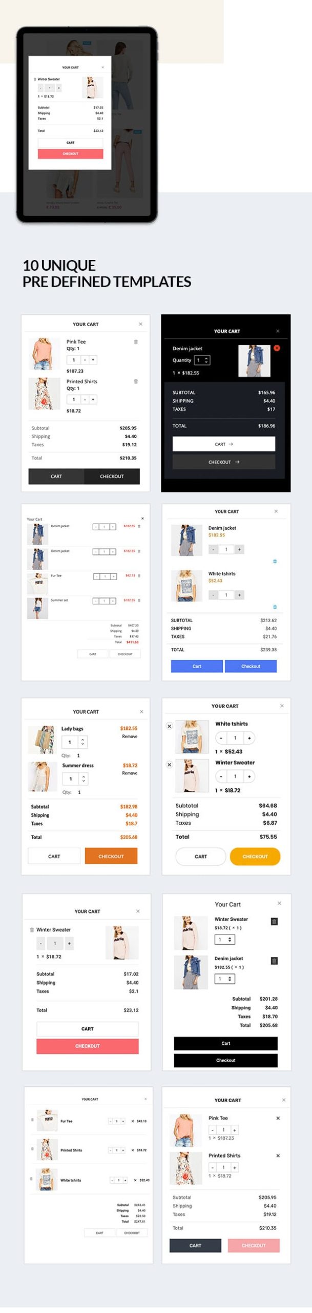 Sticky Mini Cart For WooCommerce 3