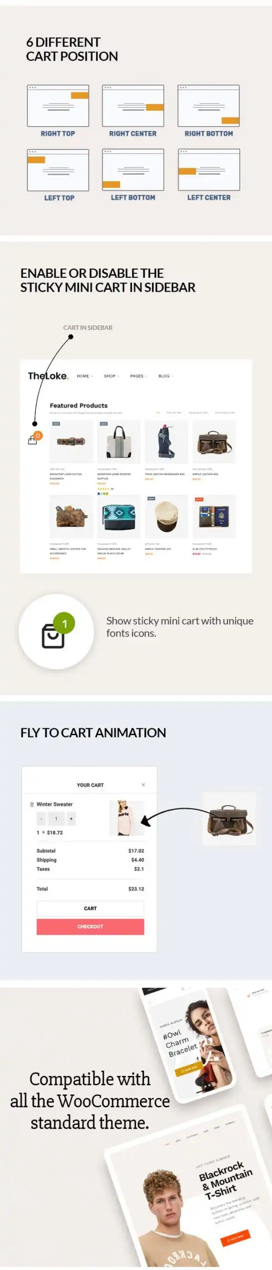 Sticky Mini Cart For WooCommerce v1.1.1 NULLED 4 Sticky Mini Cart For WooCommerce 4