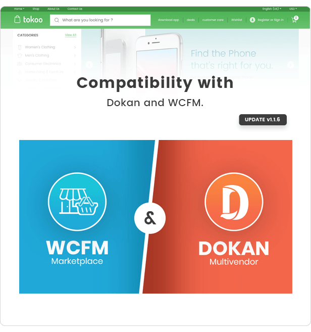 Tokoo - Electronics Store WooCommerce Theme for Affiliates, Dropship and Multi-vendor Websites 1