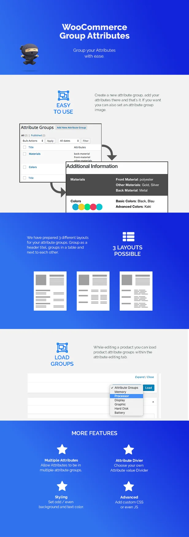 WooCommerce Group Attributes by welaunch 1