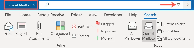 Cần xem email của bạn từ tuần trước? Cách tìm kiếm trong Outlook theo ngày 3 Cần xem email của bạn từ tuần trước? Cách tìm kiếm trong Outlook theo ngày