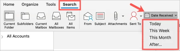 Cần xem email của bạn từ tuần trước? Cách tìm kiếm trong Outlook theo ngày 7 Cần xem email của bạn từ tuần trước? Cách tìm kiếm trong Outlook theo ngày