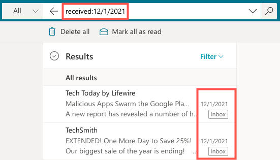 Cần xem email của bạn từ tuần trước? Cách tìm kiếm trong Outlook theo ngày 12 Cần xem email của bạn từ tuần trước? Cách tìm kiếm trong Outlook theo ngày
