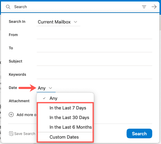 Cần xem email của bạn từ tuần trước? Cách tìm kiếm trong Outlook theo ngày 10 Cần xem email của bạn từ tuần trước? Cách tìm kiếm trong Outlook theo ngày