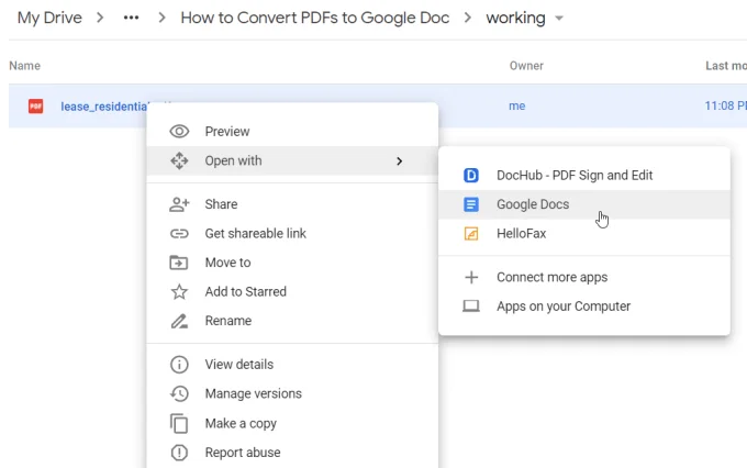Cách chuyển PDF sang định dạng Google Doc 8 Cách chuyển PDF sang định dạng Google Doc
