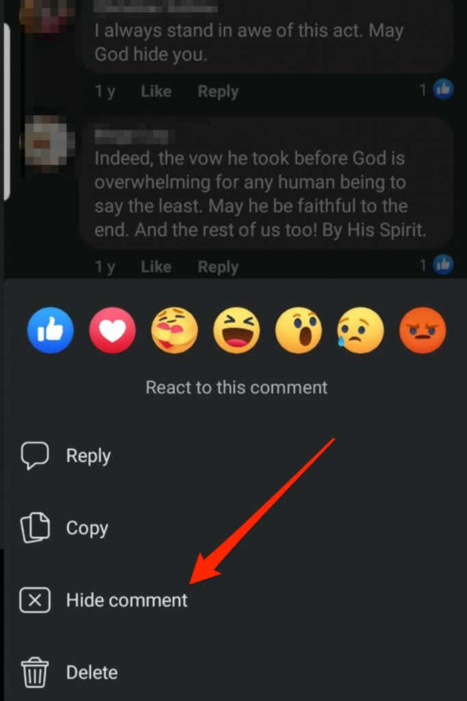 Cách ẩn một bình luận trên Facebook và điều gì sẽ xảy ra nếu bạn làm vậy 5 Cách ẩn một bình luận trên Facebook và điều gì sẽ xảy ra nếu bạn làm vậy