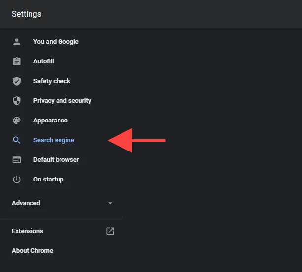 Cách thoát khỏi Yahoo Search trong Chrome 2 Cách thoát khỏi Yahoo Search trong Chrome