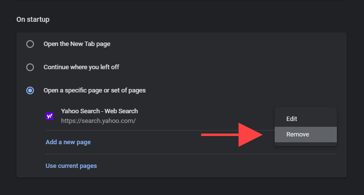 Cách thoát khỏi Yahoo Search trong Chrome 7 Cách thoát khỏi Yahoo Search trong Chrome