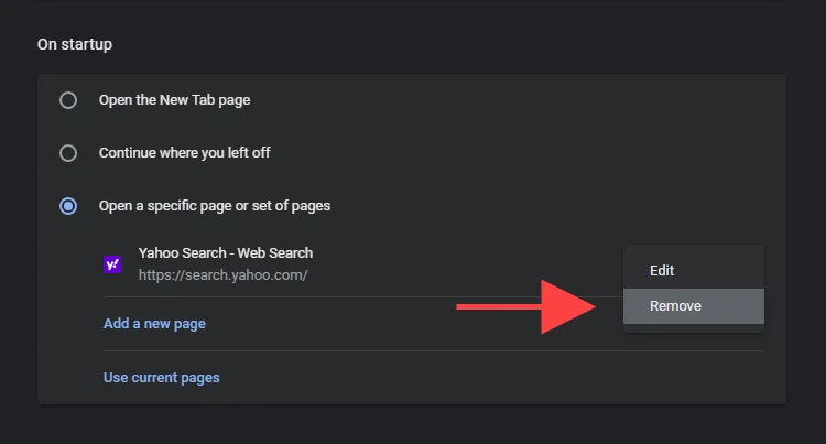 Cách thoát khỏi Yahoo Search trong Chrome 7 Cách thoát khỏi Yahoo Search trong Chrome