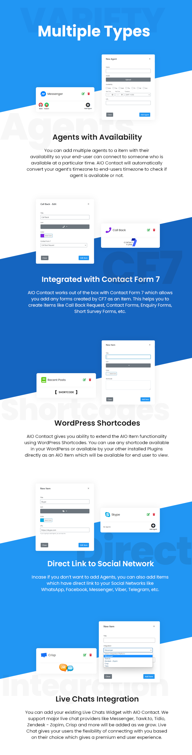 AIO Contact - All in One Contact Widget - Support Button 3
