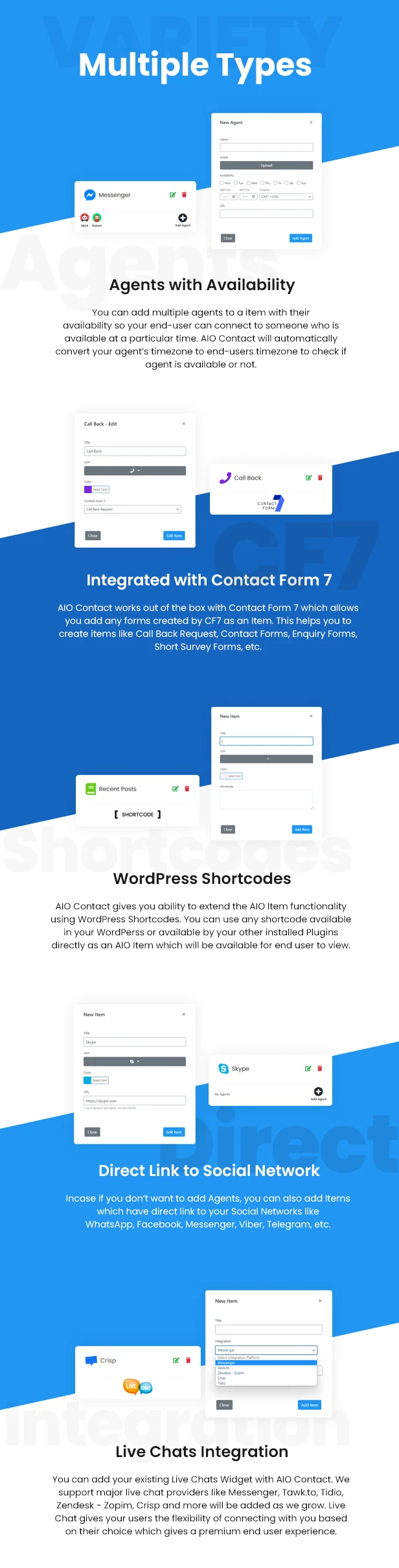 AIO Contact - All in One Contact Widget - Support Button 3