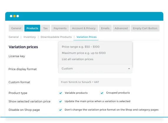 Barn2 Woocommerce Variation Prices 1
