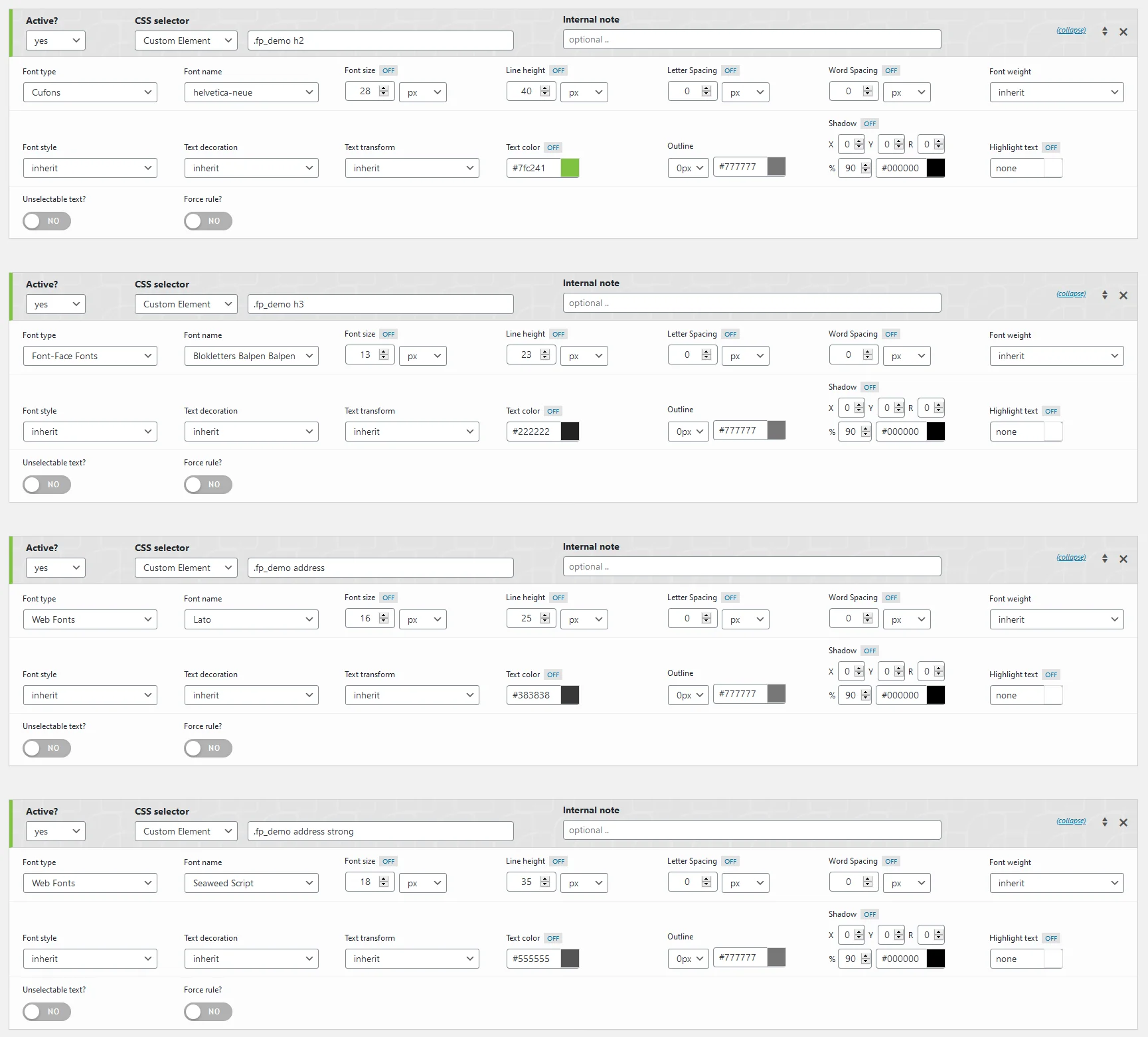 FontPress - WordPress Font Manager 1