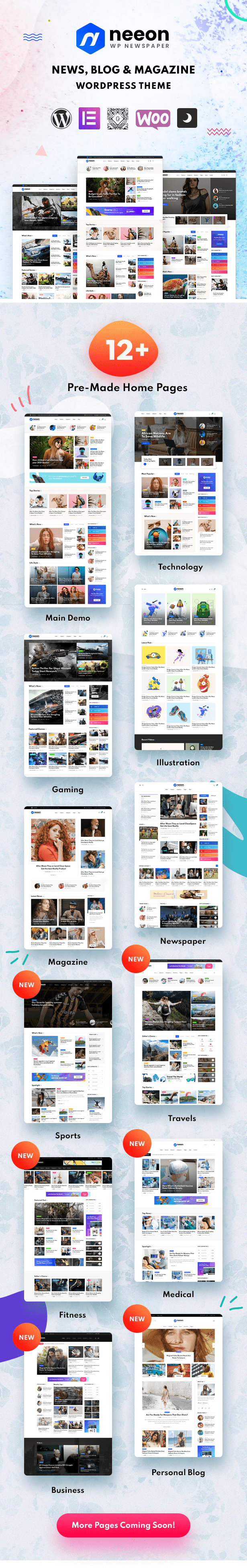 Neeon - WordPress News Magazine Theme 1