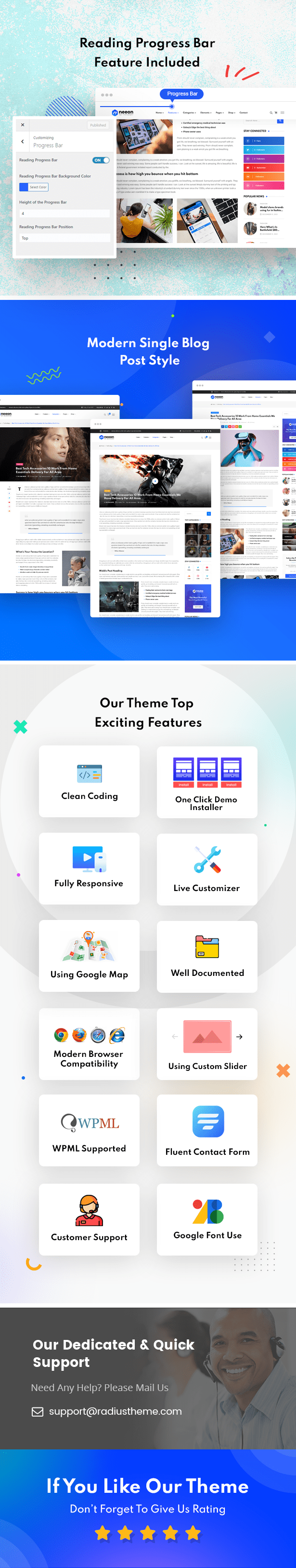 Neeon - WordPress News Magazine Theme 4