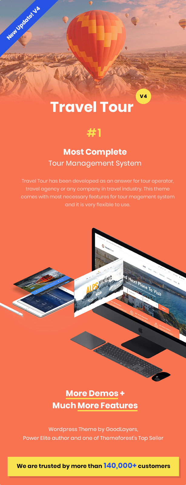 TravelTour - Travel & Tour Booking WordPress 1