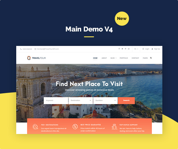TravelTour - Travel & Tour Booking WordPress 6
