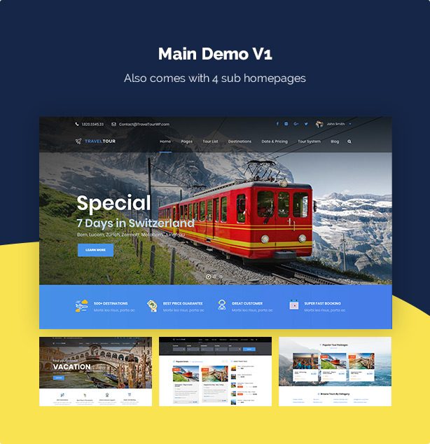 TravelTour - Travel & Tour Booking WordPress 9