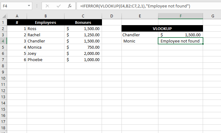 Cách sửa lỗi # N / A trong công thức Excel như VLOOKUP 2 Cách sửa lỗi # N / A trong công thức Excel như VLOOKUP