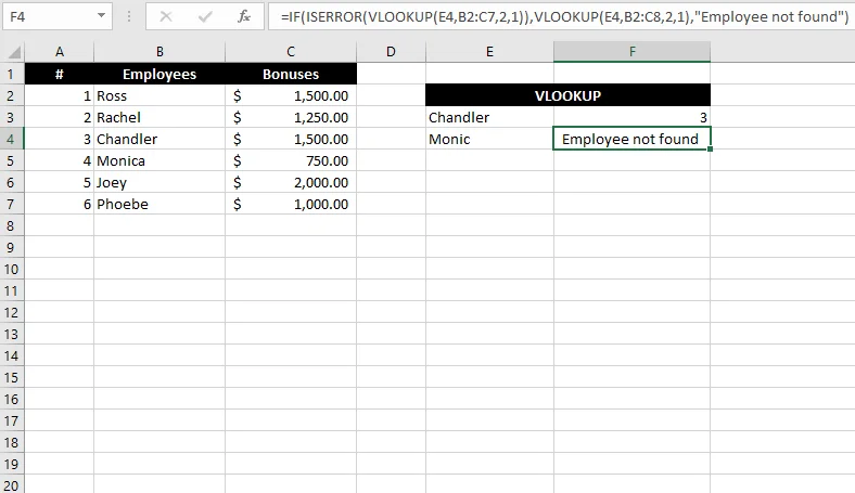 Cách sửa lỗi # N / A trong công thức Excel như VLOOKUP 4 Cách sửa lỗi # N / A trong công thức Excel như VLOOKUP