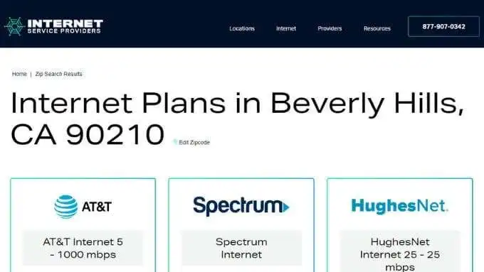 4 cách để tìm các tùy chọn Internet (ISP) tốt nhất trong khu vực của bạn 3 4 cách để tìm các tùy chọn Internet (ISP) tốt nhất trong khu vực của bạn