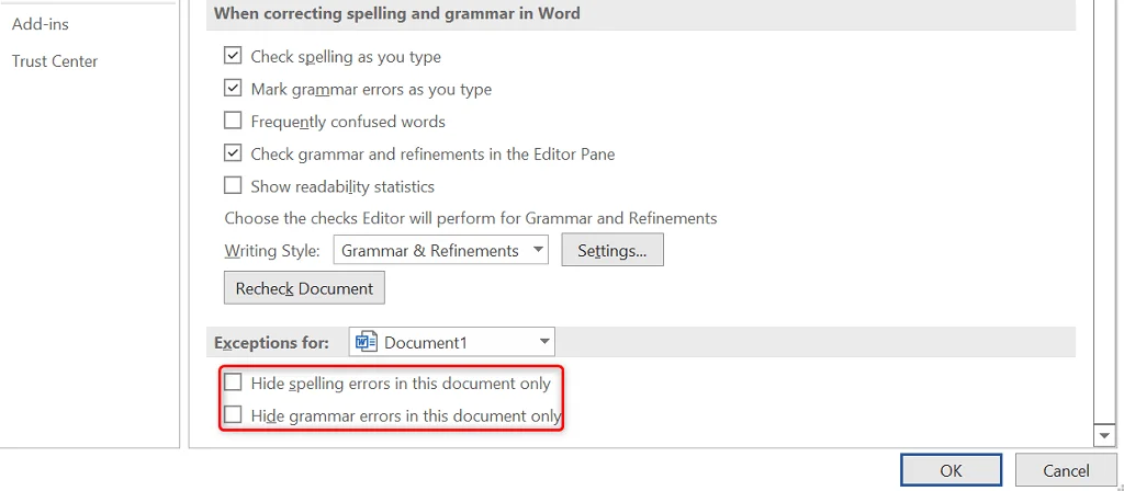 Cách khắc phục Trình kiểm tra chính tả không hoạt động trong Word 5 Cách khắc phục Trình kiểm tra chính tả không hoạt động trong Word