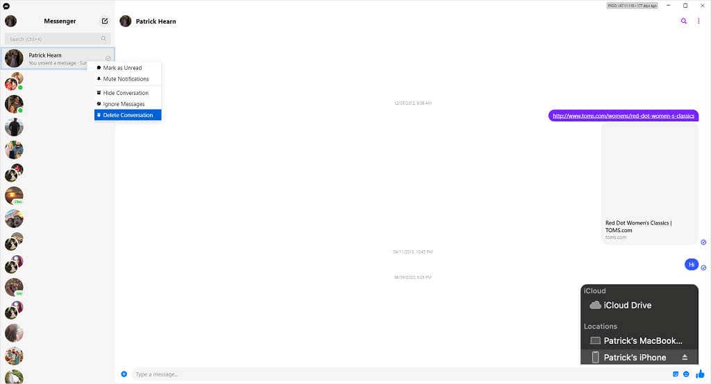 Cách xóa tin nhắn Facebook Messenger cho cả hai bên 18 Cách xóa tin nhắn Facebook Messenger cho cả hai bên