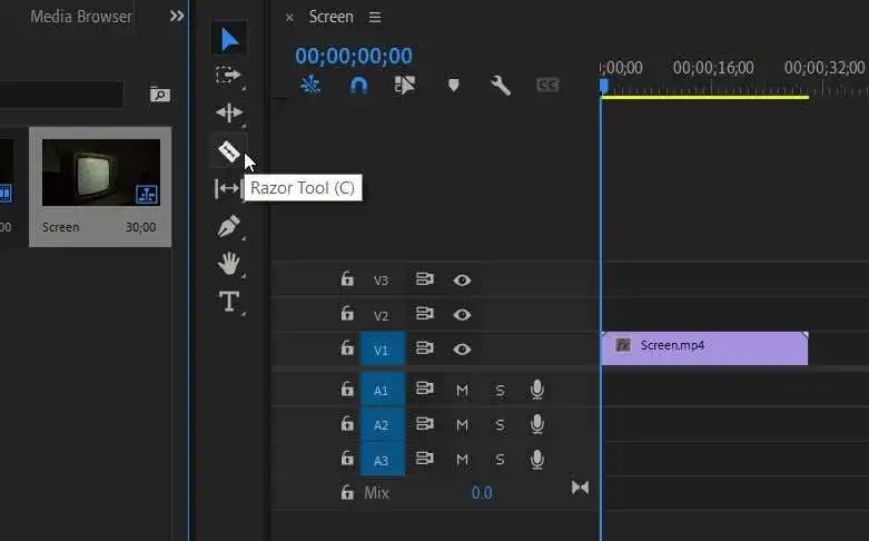 Cách tách một clip trong Adobe Premiere Pro 2 Cách tách một clip trong Adobe Premiere Pro