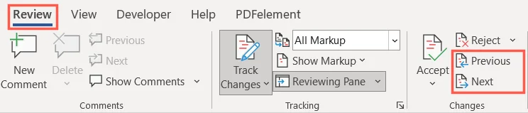 Cách hiển thị, chấp nhận hoặc ẩn các chỉnh sửa trong Microsoft Word 7 Cách hiển thị, chấp nhận hoặc ẩn các chỉnh sửa trong Microsoft Word