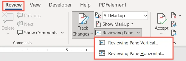 Cách hiển thị, chấp nhận hoặc ẩn các chỉnh sửa trong Microsoft Word 6 Cách hiển thị, chấp nhận hoặc ẩn các chỉnh sửa trong Microsoft Word