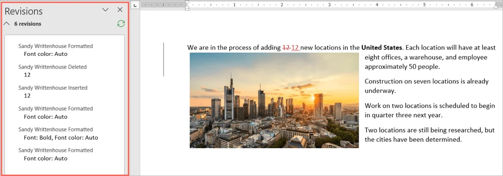 Cách hiển thị, chấp nhận hoặc ẩn các chỉnh sửa trong Microsoft Word 5 Cách hiển thị, chấp nhận hoặc ẩn các chỉnh sửa trong Microsoft Word