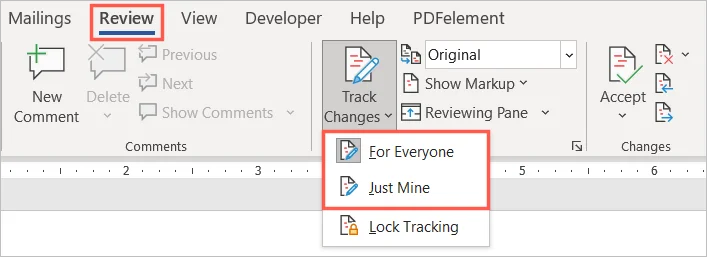 Cách hiển thị, chấp nhận hoặc ẩn các chỉnh sửa trong Microsoft Word 2 Cách hiển thị, chấp nhận hoặc ẩn các chỉnh sửa trong Microsoft Word